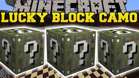 Minecraft Camo Lucky Block Mod Craziest Blocks In The World Mod