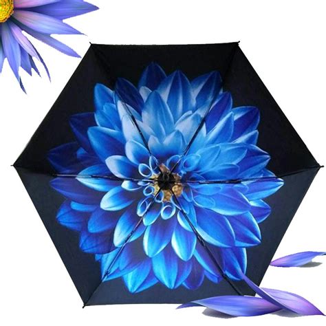 Buy Folding Flower Print Sunny Umbrella Rain Women