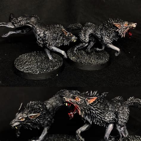 Speed Painted Fenrisian Wolves 20 25 Mins For The Pair For My Friends