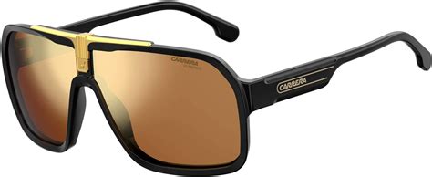 carrera ca1014 s 0i46 k1 64m black gold brown gold plastic navigator sunglasses for men bundle