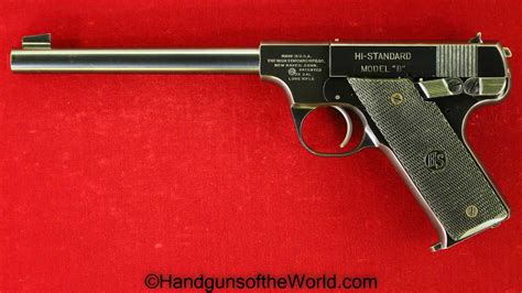 High Standard Model B 22lr 6 Barrel Superb Handguns Of The World