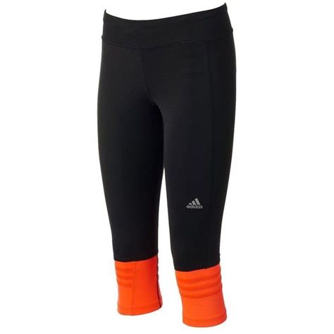 Womens Adidas Response Climalite Capri Running Tights Size M Black