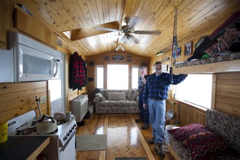 Ice Fishing Goes Upscale In Mille Lacs Minn Ice Fishing House Ice