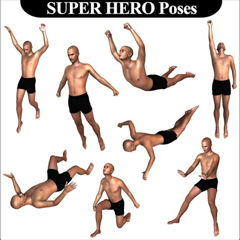 Super Hero Poses For Genesis 8 Male Figure 3d Figure Assets Winterbrose