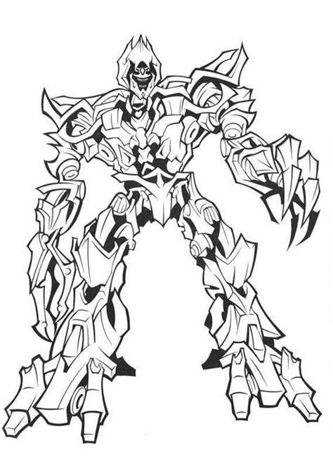 Megatron (colored) by grandizer05 on deviantart. Megatron The Evil Master In Transformers Coloring Page ...