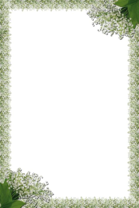 Lilies Of The Valley Frames Lily Of The Valley Flower Frame