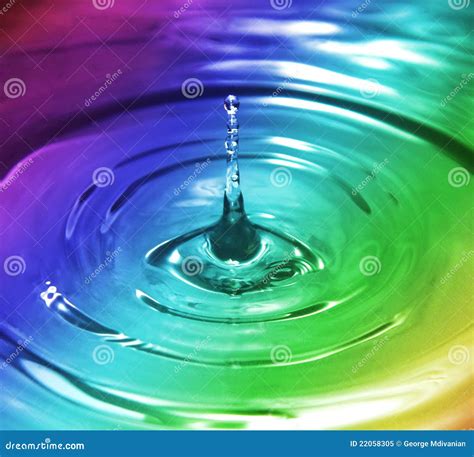 Rainbow Splash Stock Image Image Of Nature Splash Blue 22058305