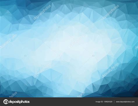 Polygonal Light Blue Background Stock Vector By ©