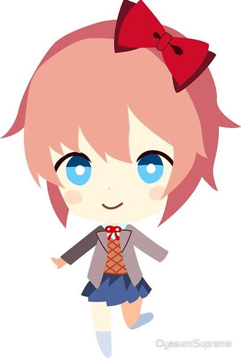 Sayori Chibi Anime Chibi Literature Club Chibi