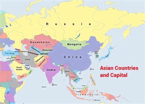 List Of Asian Capitals By Countries Guru On Time