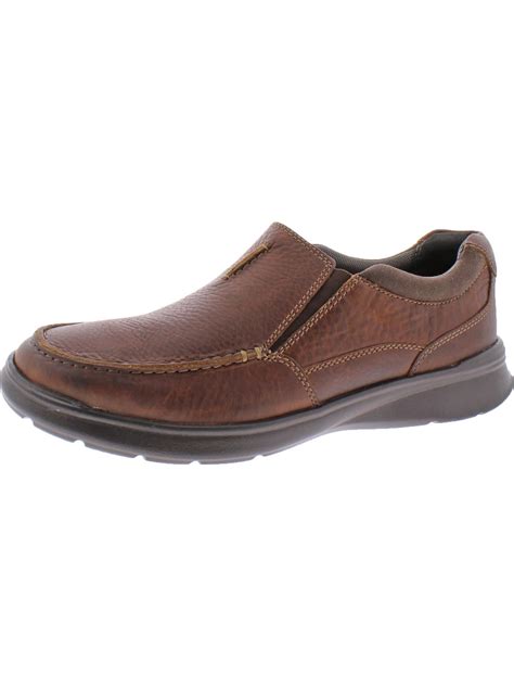 Clarks Clarks Mens Cotrell Free Leather Moc Toe Loafers