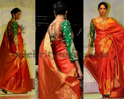 Silk Saree Blouse With Full Hands Saree Blouse Patterns