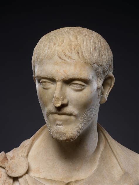 Marble Portrait Bust Of A Man Roman Late Imperial The