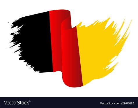Germany Flag Symbol Icon Design German Flag Color Vector Image