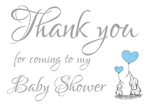 1 100 Pack Of Thank You For Coming To My Baby Shower Cards Etsy