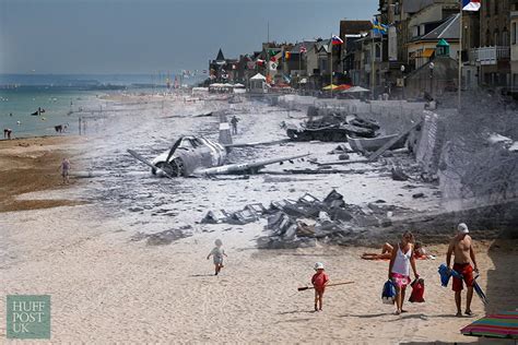 11 Striking Images That Show D Day Landing Sites Then And Now D Day Beach D Day Landings D Day