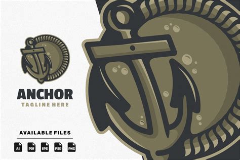 Anchor Mascot Logo Grafik Von Artbernadif · Creative Fabrica