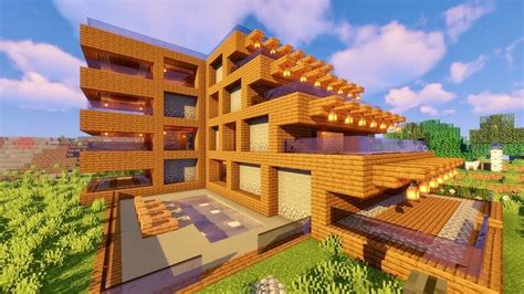 These starter houses are simple, stylish, and effective. Easy Minecraft : Spruce Mansion Tutorial | How to Build a Survival House in Minecraft - YouTube
