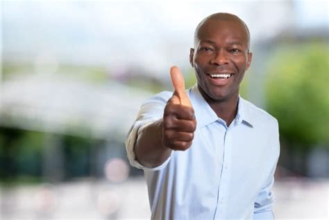 African American Businessman Showing Thumb Up Askmigration Canadian