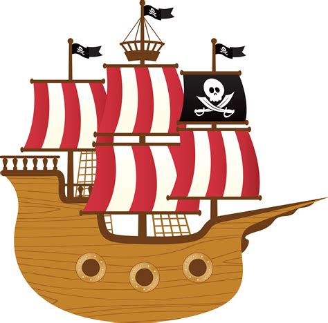 Sailing Ship Drawing Boat Pirate Ship Transparent Background Png