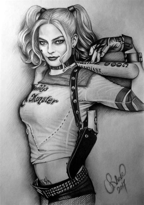 Detail Harley Quinn Drawings In Pencil Koleksi Nomer 7