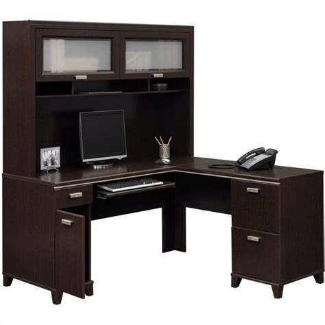 Easy online purchasing · buy direct online · lowest prices online Bush Tuxedo L-Shape Wood Computer Desk Set with Hutch in ...