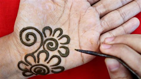 Simple Arabic Henna Designs For Palm