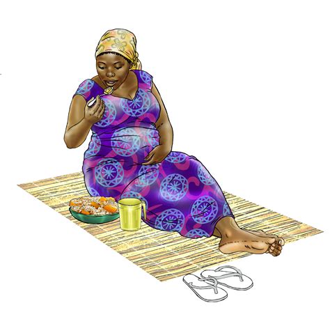 Maternal Nutrition Pregnant Woman Eating Healthy Meal 02 Sierra Leone Iycf Image Bank