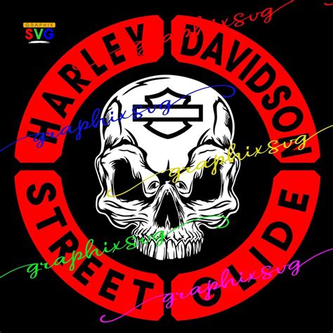 Street Glide Nation Svg Harley Davidson Skull Eps Harley Etsy Canada