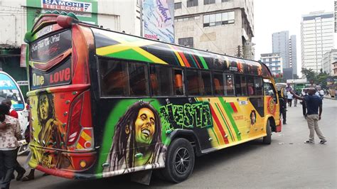 Matatus Nairobis Loud Vibrant Minibuses