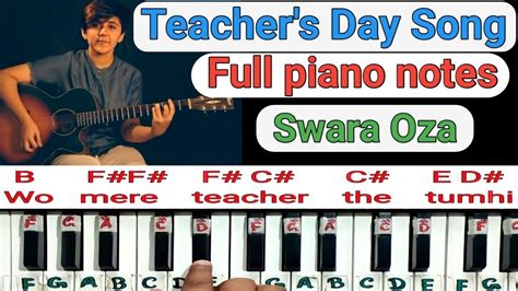 Wo Mere Teacher Ho Tum Hi Piano Lesson Teachers Day Songswara Oza Teachers Day Song Piano