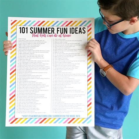 It's written i have on one side and i have never on the. 101 awesome summer activities for kids they can do at home ...