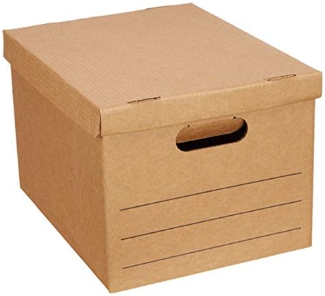 Amazonbasics Moving Boxes With Lid And Handles Pack Of 20 15 X 10 X