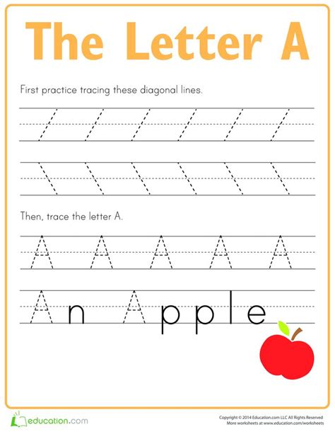 Practice To Learn To Write Letter A Learn To Write Letter A