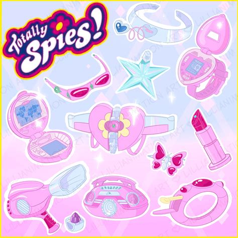 Totally Spies Gadget Stickers Etsy Uk