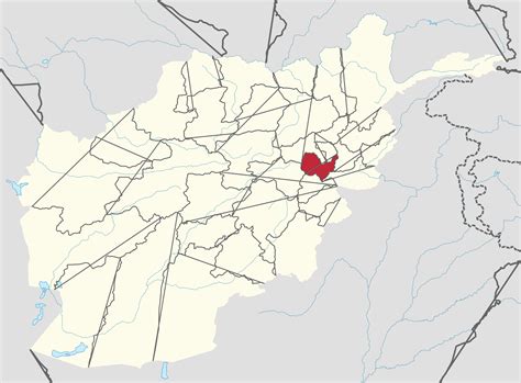 The map shows a city map of kabul and the location of kabul airport (iata code: Kabul Province Wiki