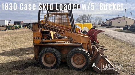 Case 1830 Skid Steer Loader Selling At Our Spring 2023 Online Only