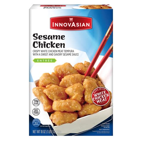 Innovasian Sesame Chicken Frozen Asian Meal 18 Oz