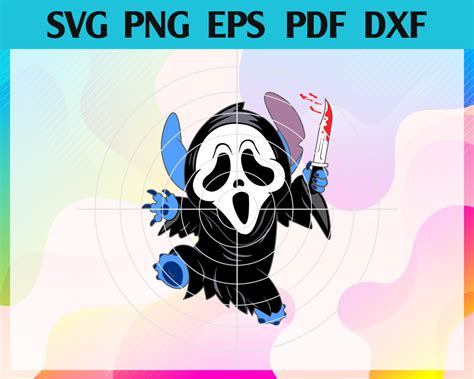 Scream Ghost Stitch Halloween Svg Scream Movie Svg Halloween Svg