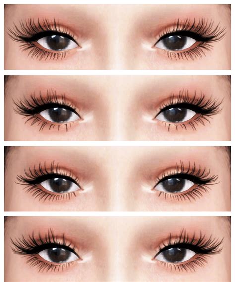 Ресницы 3d Lashes V4 от Dream Girl для Симс 4