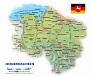 Karte von Niedersachsen (Bundesland / Provinz in Deutschland) | Welt ...