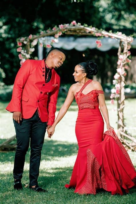 A Stunning Wedding With The Bride In Red Seshweshwe