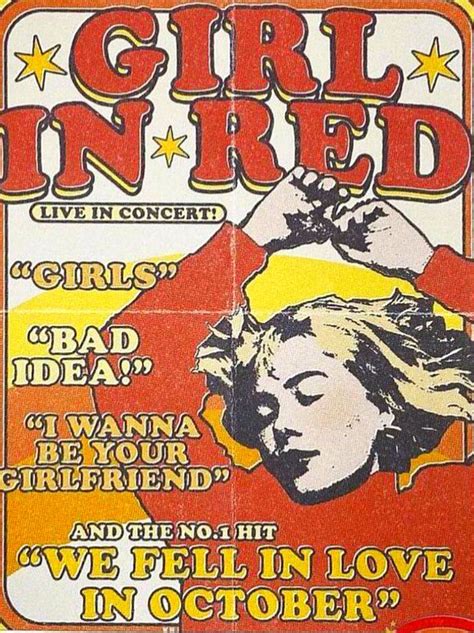 Girl In Red Poster In 2021 Punk Poster Vintage Music Posters Reds