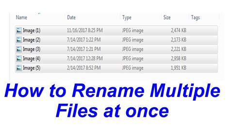How To Rename Multiple Files At Once Without Any Software Youtube
