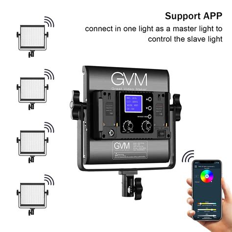 This rgb video light can provide 360 different colors, and each color has a color value in the rear lcd display.l. GVM 800D-RGB RGB LED Studio Video Light - Matrix Camera ...