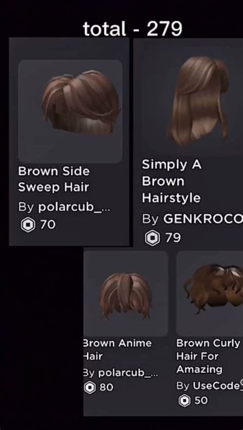 Hair Combo 2 By Jadeilynn Brown Hair Roblox Girl With Brown Hair