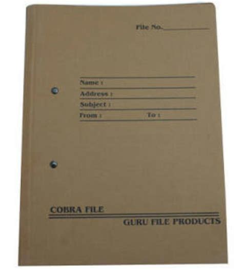 Rectangle Paper Board Cobra Files For Office School Size A4 A5 Sm Unique Collection