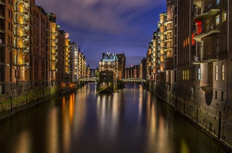 Wasserschlo Hamburg Speicherstadt 4k Hd Wallpaper