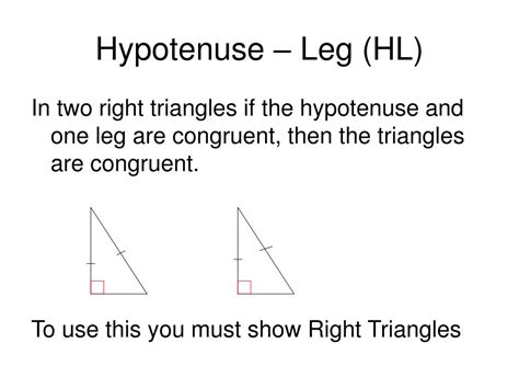 Hypotenuse Or Leg Worksheet The Proof Of The Hypotenuse Leg Theorem