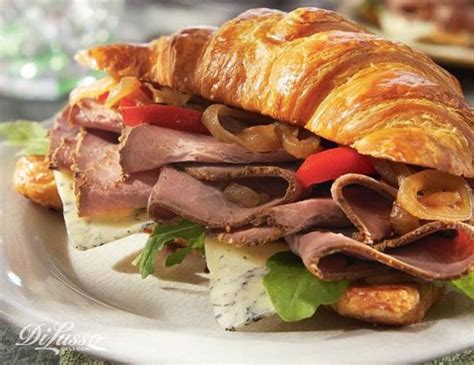 roast beef and monterey blue croissant sandwich di lusso deli recipe croissant sandwich